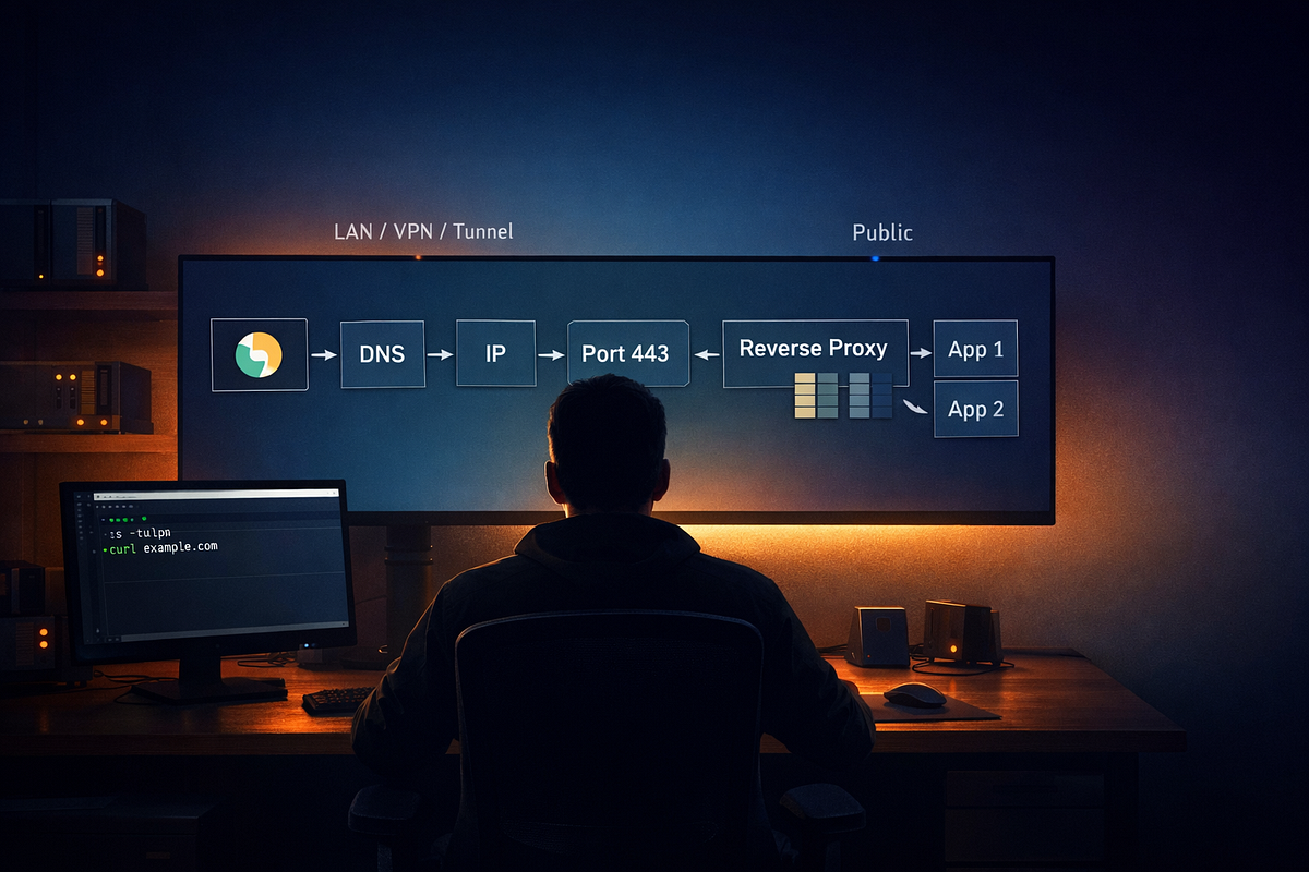 Self-hosting without panic (9/12): Networking basics for self-hosters —  DNS, ports, reverse proxy, TLS